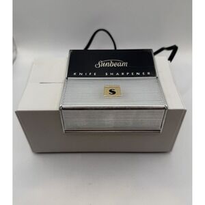 Vintage Sunbeam Double Action Electric Knife & Scissor Sharpener